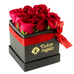 Box de 9 Rosas Rojas