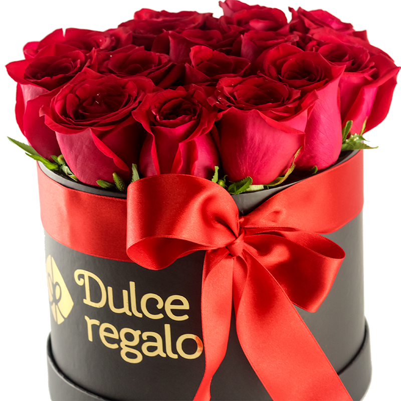 Sombrerera Deluxe de Rosas Rojas