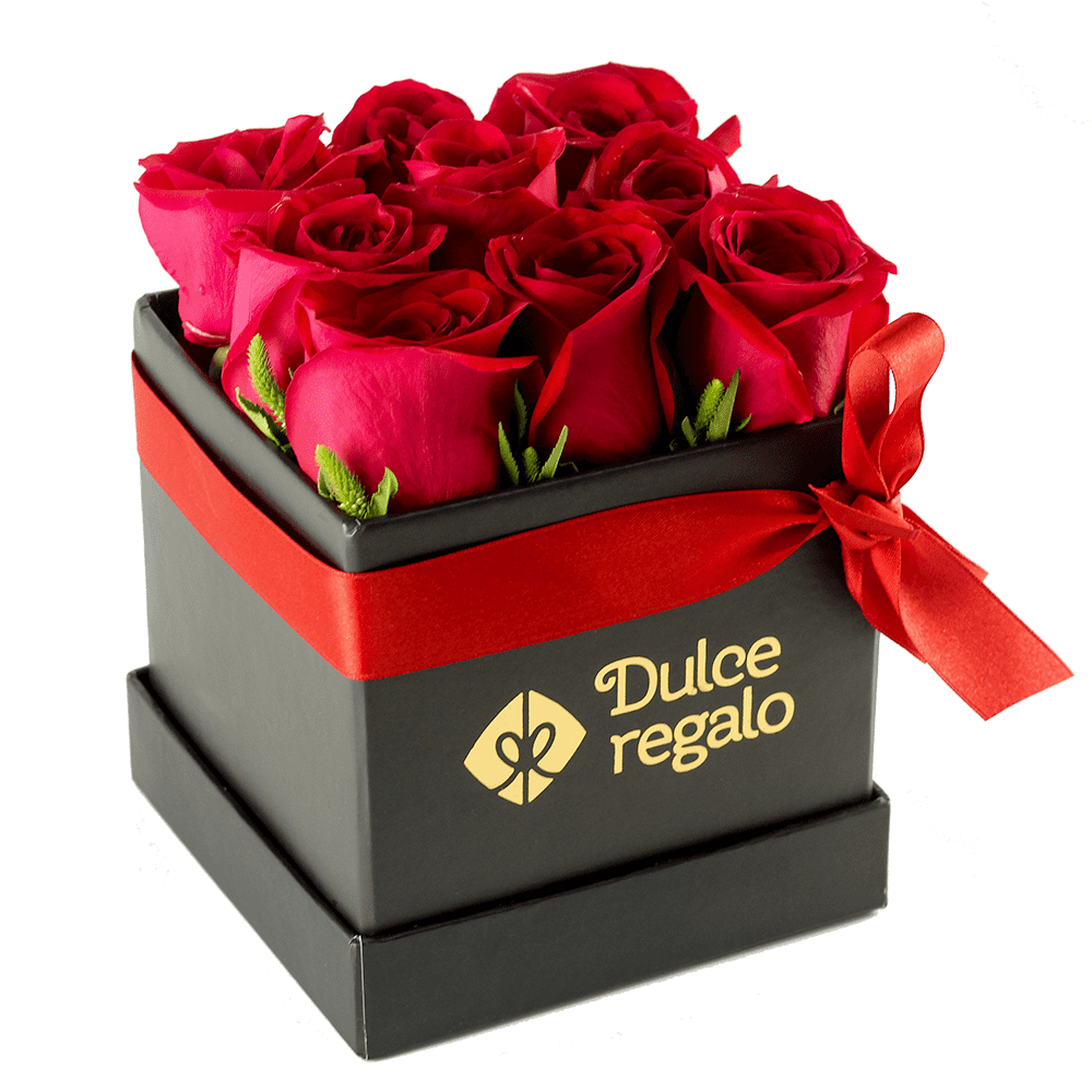 Box de 9 Rosas Rojas
